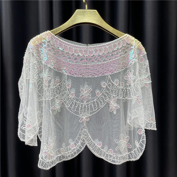 See-through Sequined Small Coat Small Waistcoat