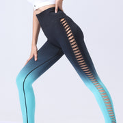 Drop Dyed Tight Seamless High Elastic Hip Raise Yoga Pants