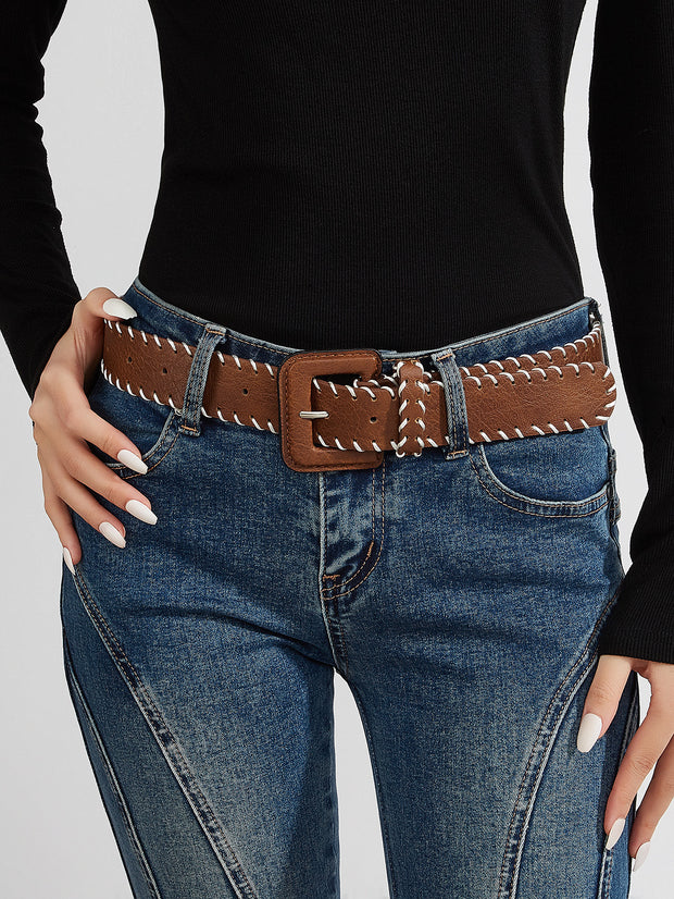 Decorative Jeans Hand-knitted Rope Belt