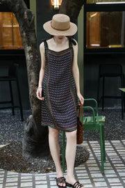 Women's Fashion Temperament Printed Sleeveless Dress