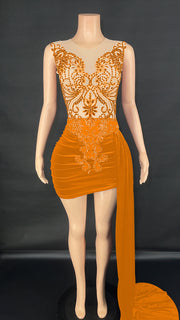 Summer Luxury Evening Dress Female Singer Stage Costume Side Trailing Skirt