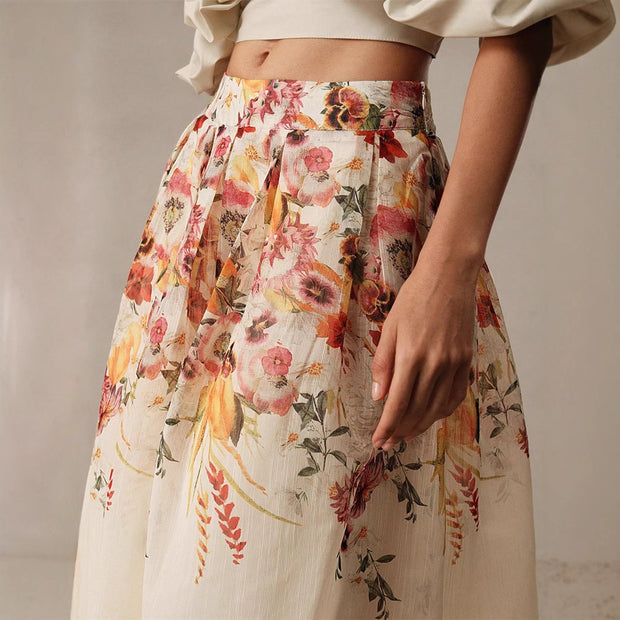 Gorgeous Elegant Bamboo Digital Printed Skirt