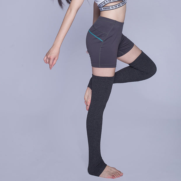 Autumn And Winter Wool Kneecap Leggings Lengthened Slim Fit Warm