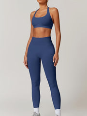 Women's Yoga Workout Set  Supportive Sports Bra  High-Waist Leggings