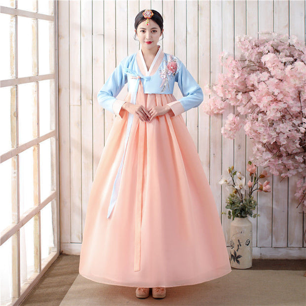 Retro Fashion Hanbok Korean  Ethnic Costumes Stage Dance Costumes 1111