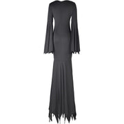 Black Costume Womens Gothic Witch Bat Sleeve Dress Halloween Cosplay Costumes Vintage Carnival Party Outfit 1111