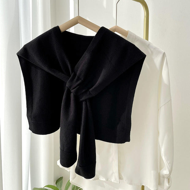 Fashion Shawl All-match Solid Color Scarf