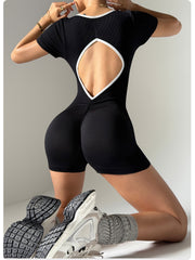 Seamless Yoga Jumpsuit Hip-lifting Backless Corset 1111