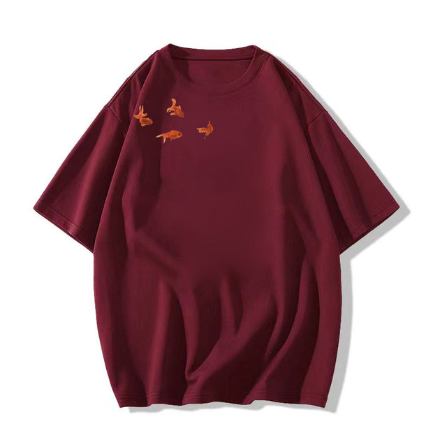 Summer Design Sense American Half Sleeve Loose Top Wear