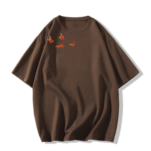 Summer Design Sense American Half Sleeve Loose Top Wear