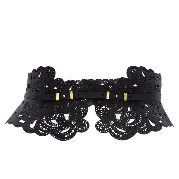 Women's Cowhide Belt Decoration Fashion Girdle Match With Coat Waist-tight Leather Belt