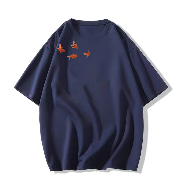 Summer Design Sense American Half Sleeve Loose Top Wear