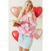 Autumn Crew Neck Women's European And American Inserted Beads Sweater 1111