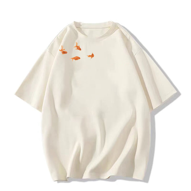 Summer Design Sense American Half Sleeve Loose Top Wear