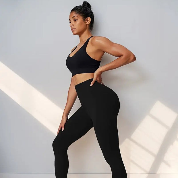 Women's High Waist Hip Lifting And Belly Contracting Yoga Pants