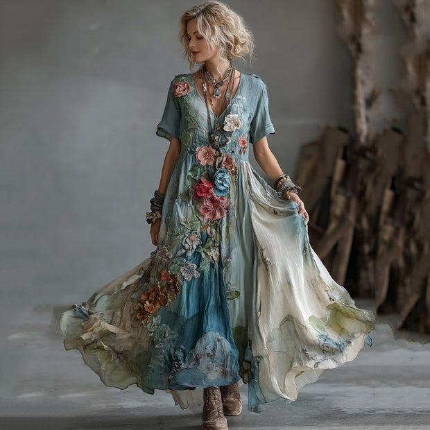 Creative Totem Women's Printed Wear Summer Dress 1111