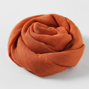Artistic Sunscreen Solid Color Cotton And Linen Scarf 1111