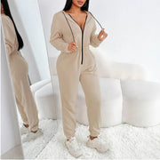 Women's Solid Color Long Sleeve Autumn And Winter Warm
