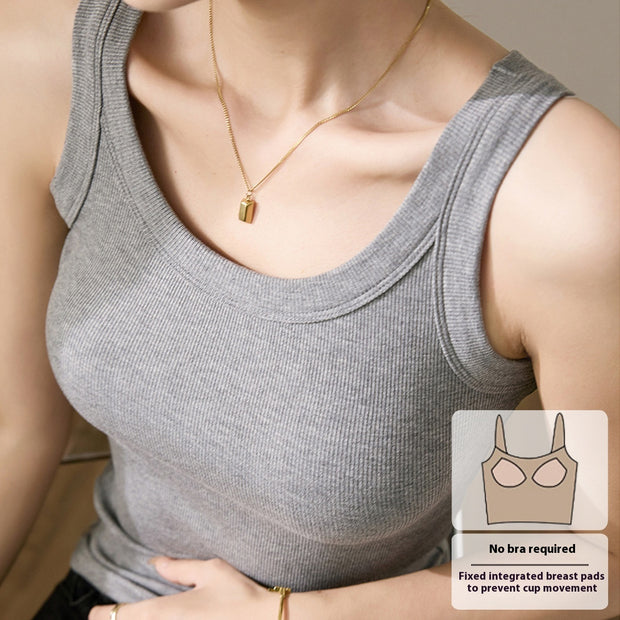 Women’s Cotton Spaghetti-Strap Slip – Anti-Exposure Bra Cover