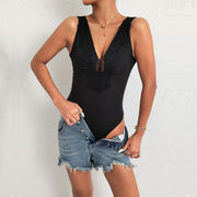 Tight Lace Sleeveless Leotard
