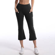 Pocket Solid Color Stretch Hip Lift Sports Nude Feel Yoga Leggings