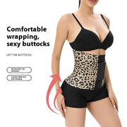 Sports Fitness Leopard Print Winding Waist