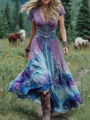 Creative Totem Women's Printed Wear Summer Dress 1111