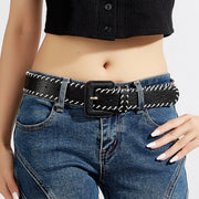Decorative Jeans Hand-knitted Rope Belt