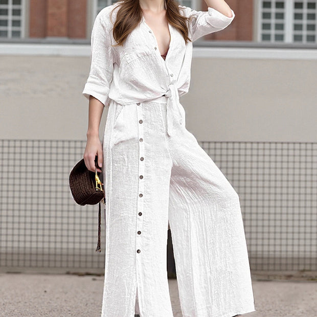 European And American Fashion Elegant Style Pure Color Slimming Suit