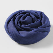 Artistic Sunscreen Solid Color Cotton And Linen Scarf 1111