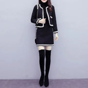 Spring And Autumn Two Piece Set Suit Temperament Women's Hip-wrapped Skirt Slimming