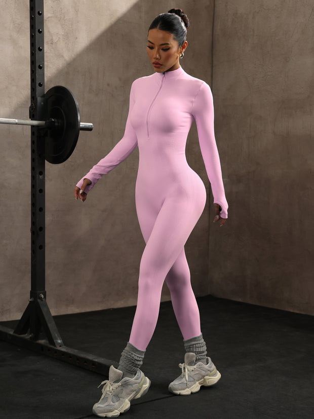Yoga Bodysuit Long Sleeve Seamless Tight One-piece Yoga Suit 111