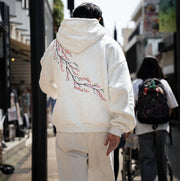 Unisex Cherry Blossom Hoodie – Retro Streetwear for AutumnWinter