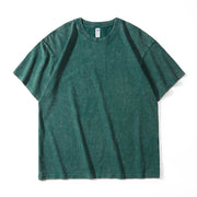 Japanese-style Retro Washed Old Snowflake Cotton Short Sleeve Women