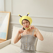 Short Bee Plush Photo Props Cartoon Headwear Hat