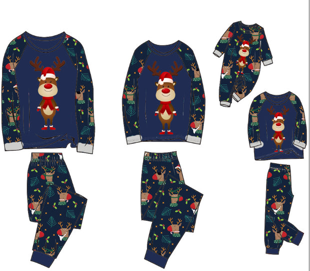 Family Pajamas Suit Baby Christmas Parent-child Pajamas 1111