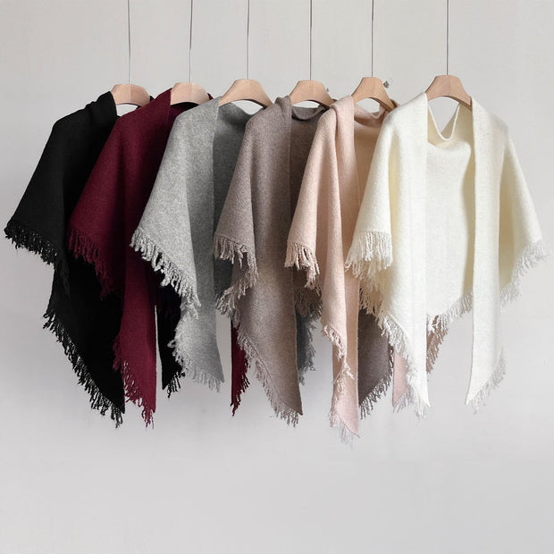 Autumn And Winter Solid Color All-match Warm Scarf