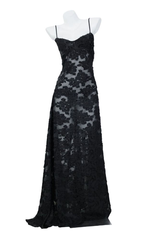 Women’s Embroidered Floral Maxi Dress – Elegant Slim-Fit Camisole Style