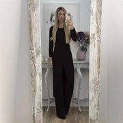 Casual Long Sleeve Two-piece Loose Round Neck