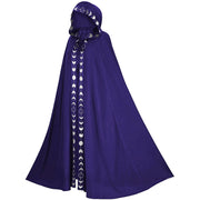 Medieval Hooded Cloak – Renaissance Printed Cosplay Costume for Halloween & Festivals