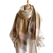 Unisex Autumn And Winter All-matching Tassel Scarf 1111