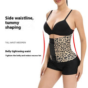 Sports Fitness Leopard Print Winding Waist
