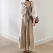 Loose Casual Wide Leg One-piece Long Pants