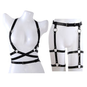 Leather Production Performance Costumes Accessories Set