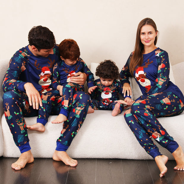 Family Pajamas Suit Baby Christmas Parent-child Pajamas 1111