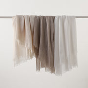 Artistic Sunscreen Solid Color Cotton And Linen Scarf 1111