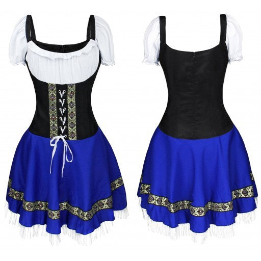 Halloween Maid Uniform Barmaid Dresses 1111