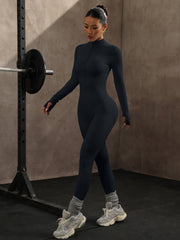 Yoga Bodysuit Long Sleeve Seamless Tight One-piece Yoga Suit 111