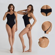 Pure Color Tight Jumpsuit Women's Slim Fit Slimming