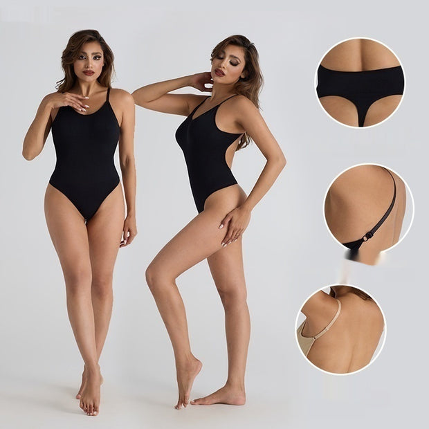 Pure Color Tight Jumpsuit Women's Slim Fit Slimming